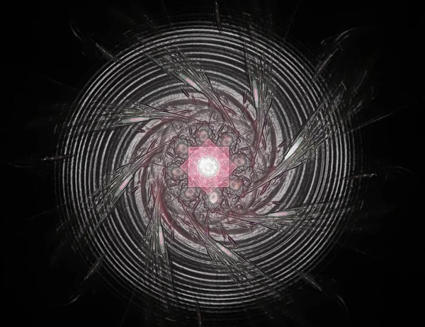 Konuyla ilgili soyut fraktal formlar grafik tasarım ve nükleer fizik bilim parçacıkların. Geometri kutsal fütüristik kuantum dijital hologram doku geliştirme dalga gerçeküstü tasarım.