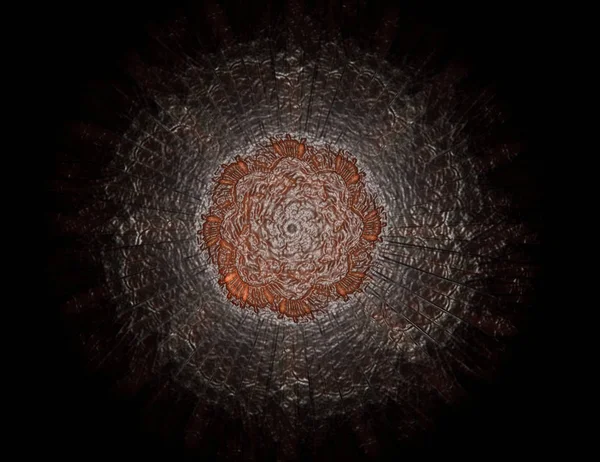 Konuyla ilgili soyut fraktal formlar grafik tasarım ve nükleer fizik bilim parçacıkların. Geometri kutsal fütüristik kuantum dijital hologram doku geliştirme dalga gerçeküstü tasarım.