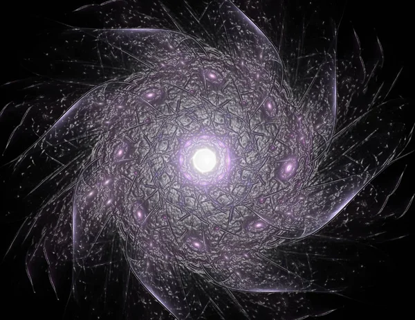 Soyut fraktal kırmızı arka plan ile kesişen daireler ve oval. disko ışıkları. Hareket illüstrasyon.