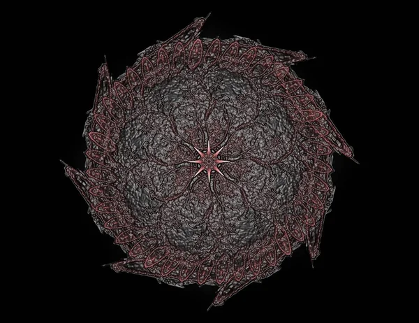 Geometrik Spiral aşağı düşüyor. Soyut renkli fraktal doku