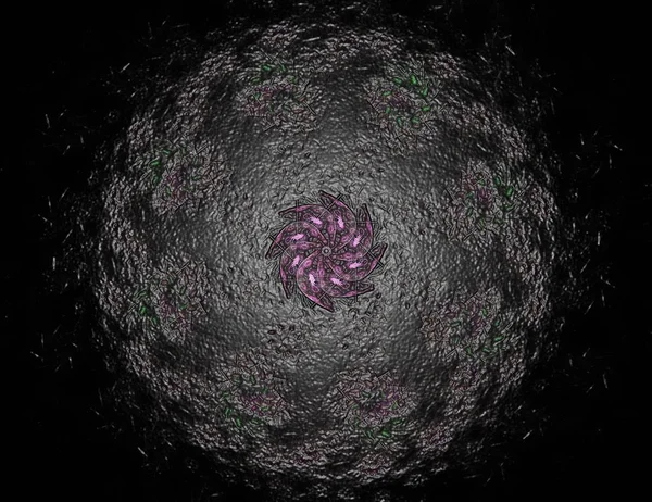 Soyut fraktal renk ve arka plan geçiş daire oval. Hareket illüstrasyon.