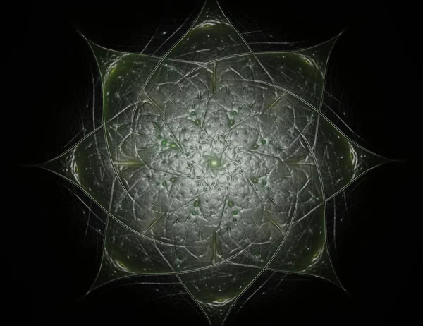 Renkli parlak nöron fraktal