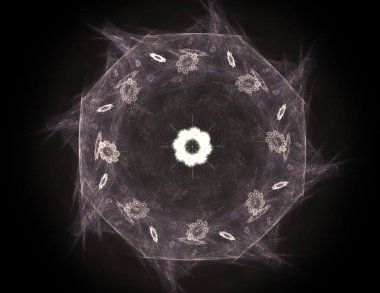 Uzay serisi geometrisini. Görsel olarak çekici zemin kavramsal Izgaralar eğrileri ve fraktal öğeleri öğesi olarak düzenleri fizik matematik teknoloji bilim ve eğitim için uygun yapılmış