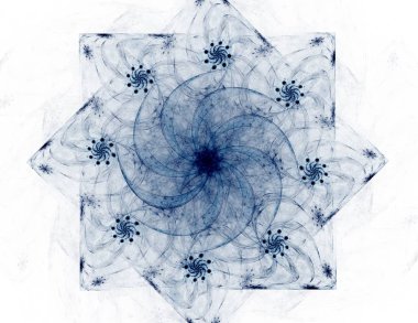 Bilim, teknoloji ve tasarım konularında fraktal radyal desen