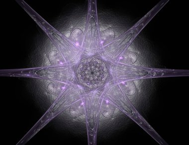 Konuyla ilgili soyut fraktal formlar grafik tasarım ve nükleer fizik bilim parçacıkların. Geometri kutsal fütüristik kuantum dijital hologram doku geliştirme dalga gerçeküstü tasarım.