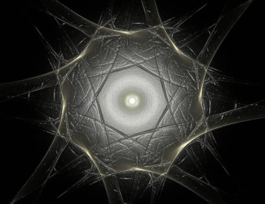 Geometrik Spiral aşağı düşüyor. Soyut renkli fraktal doku