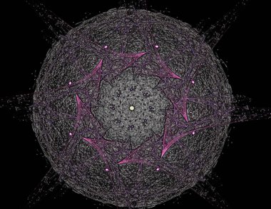 Soyut fraktal renk ve arka plan geçiş daire oval. Hareket illüstrasyon.