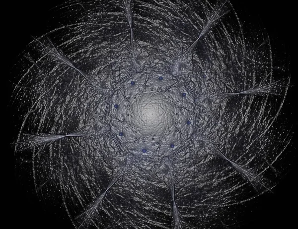Parlak renkli fraktal boşluk dijital sanat yaratıcı grafik tasarım için