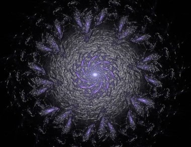 Soyut fraktal arka plan - bilgisayar tarafından oluşturulan görüntü. Dijital sanat. Daireleri merkeze doğru yakınsak. Kapakları, posterler, masaüstü duvar kağıdı için