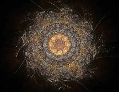 Konuyla ilgili soyut fraktal formlar grafik tasarım ve nükleer fizik bilim parçacıkların. Geometri kutsal fütüristik kuantum dijital hologram doku geliştirme dalga gerçeküstü tasarım.