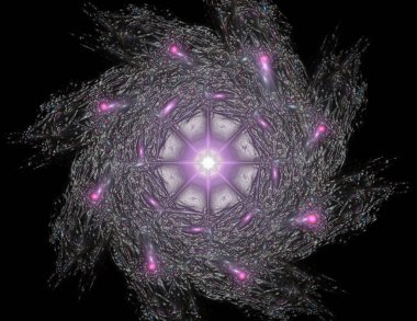 fraktal Radyal desen bilim teknoloji ve tasarım konusunda