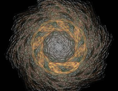 Soyut fraktal enkaz dijital sanat yaratıcı grafik tasarım için