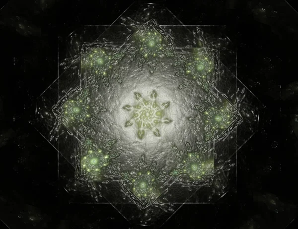 Konuyla ilgili soyut fraktal formlar grafik tasarım ve nükleer fizik bilim parçacıkların. Geometri kutsal fütüristik kuantum dijital hologram doku geliştirme dalga gerçeküstü tasarım.