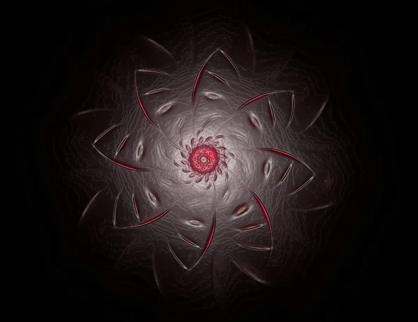 落下的几何螺旋 抽象多彩分形纹理 — 图库照片