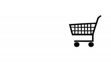 Bir alışveriş sepeti 4k animasyon renkli sahneleri içinde bir meyve