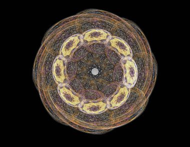 Parlak renkli fraktal boşluk dijital sanat yaratıcı grafik tasarım için