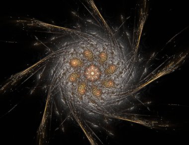 fraktal Radyal desen bilim teknoloji ve tasarım konusunda