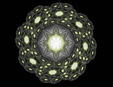 Geometrik Spiral aşağı düşüyor. Soyut renkli fraktal doku