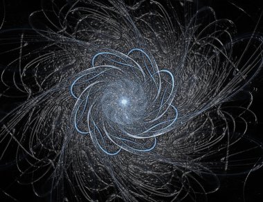 Soyut fraktal renk ve arka plan geçiş daire oval. Hareket illüstrasyon.