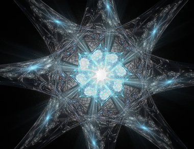 Soyut fraktal arka plan - bilgisayar tarafından oluşturulan görüntü. Dijital sanat. Daireleri merkeze doğru yakınsak. Kapakları, posterler, masaüstü duvar kağıdı için