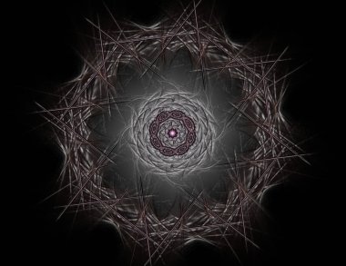 Uzay serisi geometrisini. Görsel olarak çekici zemin kavramsal Izgaralar eğrileri ve fraktal öğeleri öğesi olarak düzenleri fizik matematik teknoloji bilim ve eğitim için uygun yapılmış.