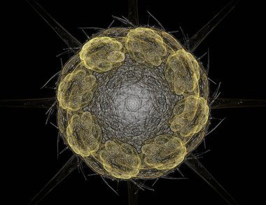 Soyut fraktal renk ve arka plan geçiş daire oval. Hareket illüstrasyon.