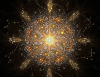 fraktal Radyal desen bilim teknoloji ve tasarım konusunda