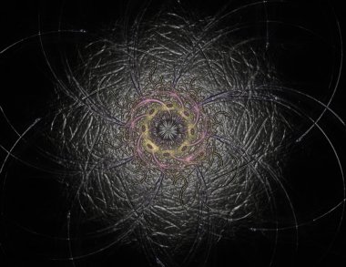 Bilgisayar fractal sanat yaratıcı tasarım, sanat ve eğlence için oluşturulan. Küre dönen arka plan.