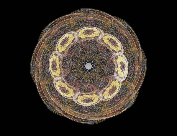 Parlak renkli fraktal boşluk dijital sanat yaratıcı grafik tasarım için