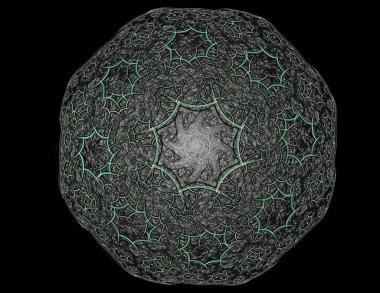 fraktal Radyal desen bilim teknoloji ve tasarım konusunda
