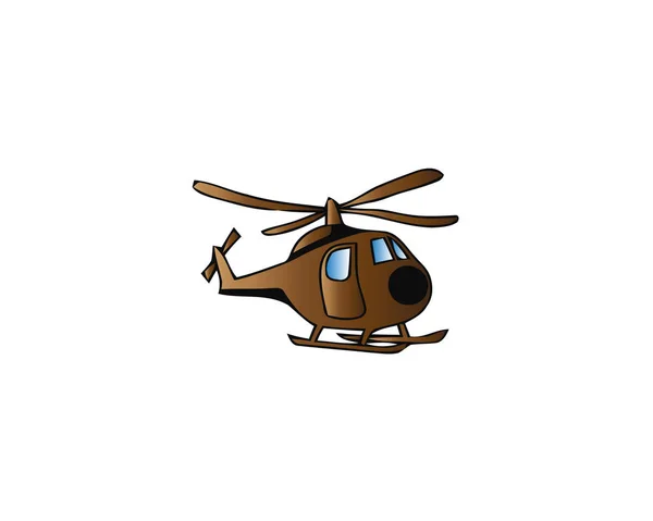 儿童玩具 航空车 飞行直升机 航空客运直升机 空运飞行 物流配送服务 儿童彩色卡通玩具 矢量插图 — 图库矢量图片