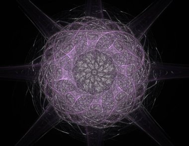 Soyut fraktal arka plan - bilgisayar tarafından oluşturulan görüntü. Dijital sanat. Daireleri merkeze doğru yakınsak. Kapakları, posterler, masaüstü duvar kağıdı için