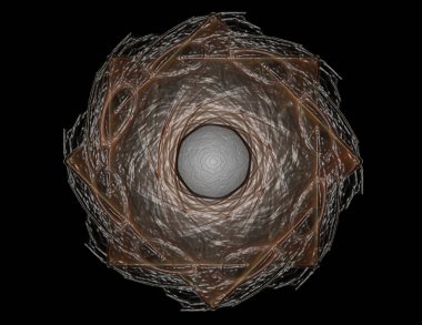 fraktal Radyal desen bilim teknoloji ve tasarım konusunda