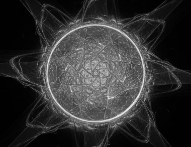 Geometrik Spiral aşağı düşüyor. Soyut renkli fraktal doku.