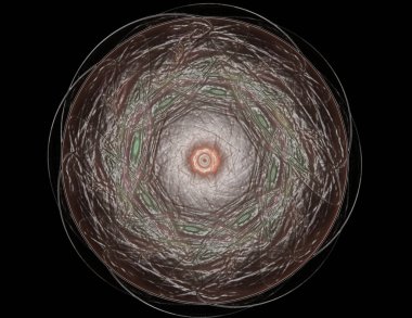 Serideki renkler, süslü boyalar. Arkaplan fraktal renk dokusundan oluşur ve hayal gücü, yaratıcılık ve tasarım projelerinde kullanılmak için uygundur