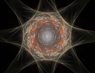 Dantelli renkli saat desen. Dijital fractal sanat tasarım. Kutsal semboller işaretler geometrisi soyut tasarım. Astroloji simya sihirli tasarımlar. Geometrik sarmal. Soyut renkli fraktal doku.