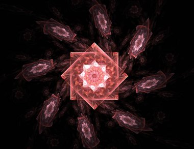 Serideki renkler, süslü boyalar. Arkaplan fraktal renk dokusundan oluşur ve hayal gücü, yaratıcılık ve tasarım projelerinde kullanılmak için uygundur