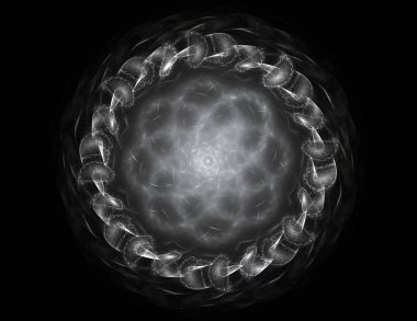 Uzay serisi geometrisini. Görsel olarak çekici zemin kavramsal Izgaralar eğrileri ve fraktal öğeleri öğesi olarak düzenleri fizik matematik teknoloji bilim ve eğitim için uygun yapılmış