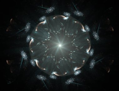 Serideki renkler, süslü boyalar. Arkaplan fraktal renk dokusundan oluşur ve hayal gücü, yaratıcılık ve tasarım projelerinde kullanılmak için uygundur