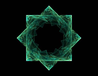 Uzay serisi geometrisini. Görsel olarak çekici zemin kavramsal Izgaralar eğrileri ve fraktal öğeleri öğesi olarak düzenleri fizik matematik teknoloji bilim ve eğitim için uygun yapılmış