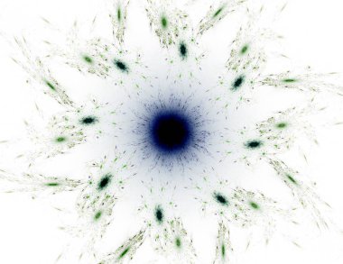 Soyut bir bilgisayar koyu arkaplanda modern fraktal tasarım üretti. Soyut fraktal renk dokusu. Dijital sanat. Soyut Form ve Renkler. Tasarımınız için soyut fraktal element deseni. Dinamik şekilli yumuşak renk üçgeni spirali