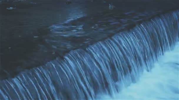 Természetes Folyó Vízzel Tiszta Tiszta Forrásvíz Természetes Víz Áramlik Hideg — Stock videók