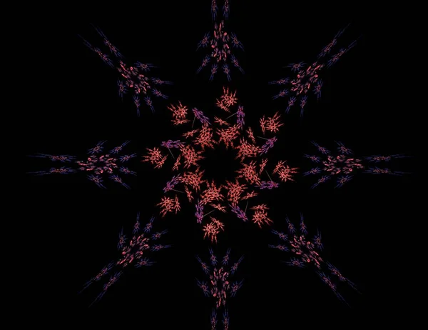 Абстрактный Компьютер Создал Современный Фрактальный Дизайн Тёмном Фоне Абстрактная Фрактальная — стоковое фото