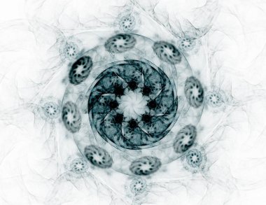 Dantelli renkli saat desen. Dijital fractal sanat tasarım. Kutsal semboller işaretler geometrisi soyut tasarım. Astroloji simya sihirli tasarımlar. Geometrik sarmal. Soyut renkli fraktal doku.