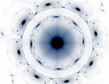 Soyut bir bilgisayar koyu arkaplanda modern fraktal tasarım üretti. Soyut fraktal renk dokusu. Dijital sanat. Soyut Form ve Renkler. Tasarımınız için soyut fraktal element deseni. Dinamik şekilli yumuşak renk üçgeni spirali