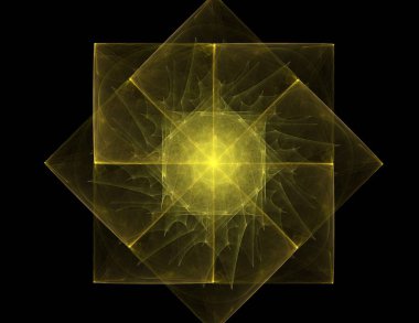 Soyut bir bilgisayar koyu arkaplanda modern fraktal tasarım üretti. Soyut fraktal renk dokusu. Dijital sanat. Soyut Form ve Renkler. Tasarımınız için soyut fraktal element deseni. Dinamik şekilli yumuşak renk üçgeni spirali