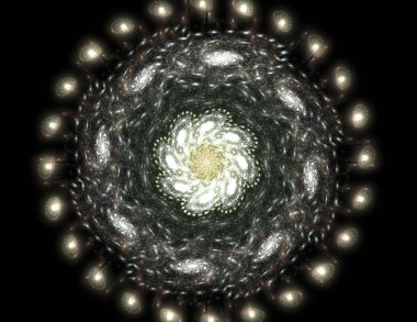 Soyut bir bilgisayar modern fraktal tasarım koyu arka plan üzerinde oluşturulan. Fraktal renk doku soyut. Dijital sanat. Soyut Form ve renk. Soyut fraktal öğe desen tasarım için.