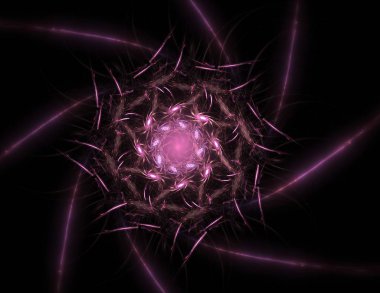 Uzay serisi geometrisini. Görsel olarak çekici zemin kavramsal Izgaralar eğrileri ve fraktal öğeleri öğesi olarak düzenleri fizik matematik teknoloji bilim ve eğitim için uygun yapılmış