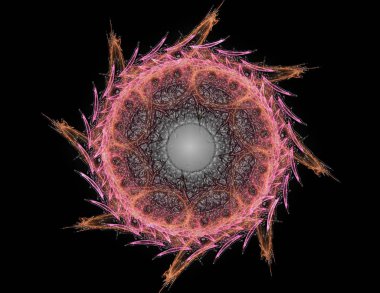 Dantelli renkli saat desen. Dijital fractal sanat tasarım. Kutsal semboller işaretler geometrisi soyut tasarım. Astroloji simya sihirli tasarımlar. Geometrik sarmal. Soyut renkli fraktal doku.