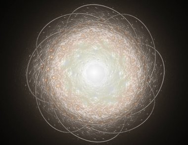 Soyut bir bilgisayar koyu arkaplanda modern fraktal tasarım üretti. Soyut fraktal renk dokusu. Dijital sanat. Soyut Form ve Renkler. Tasarımınız için soyut fraktal element deseni. Dinamik şekilli yumuşak renk üçgeni spirali